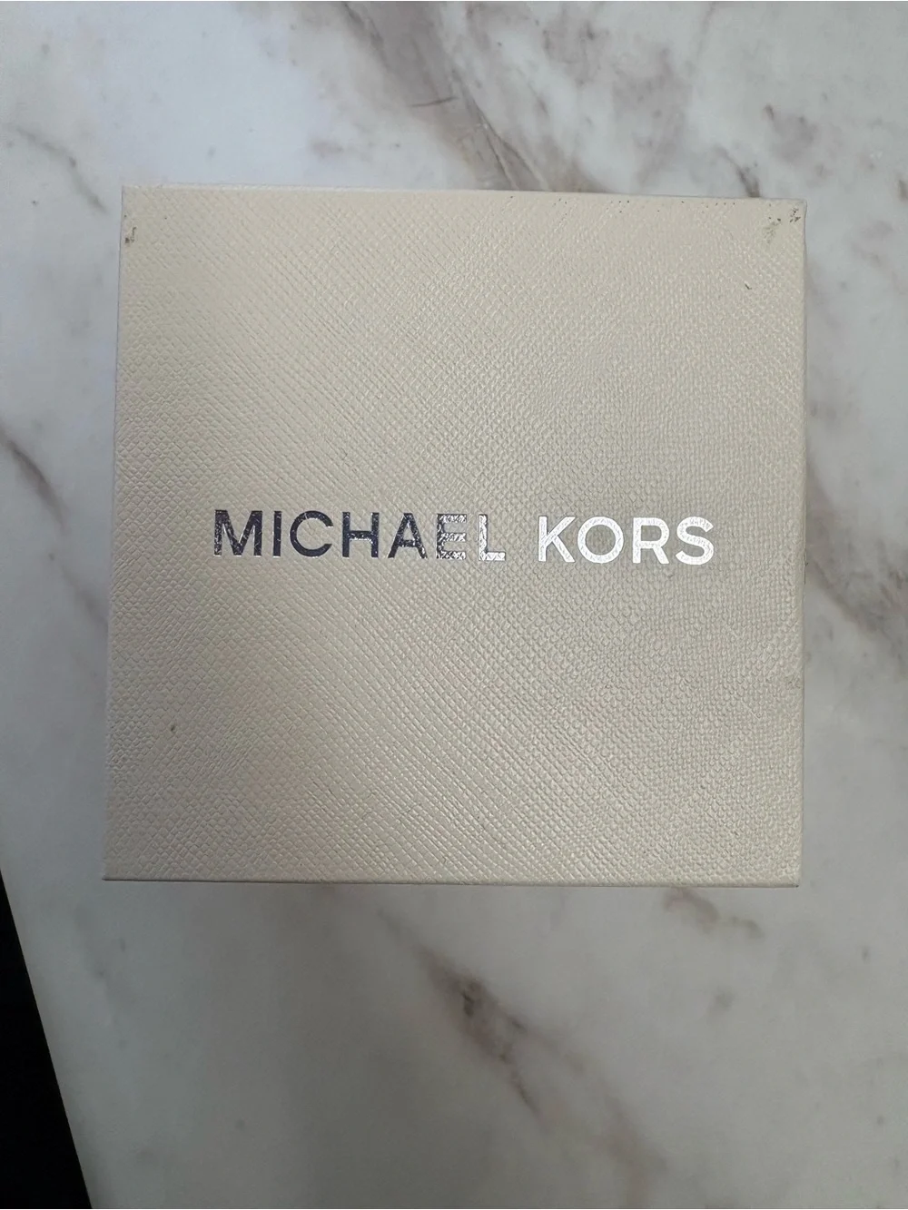 NWT & Box Michael Kors Parker Silver Crystal-Trim Chronograph Watch MK5353